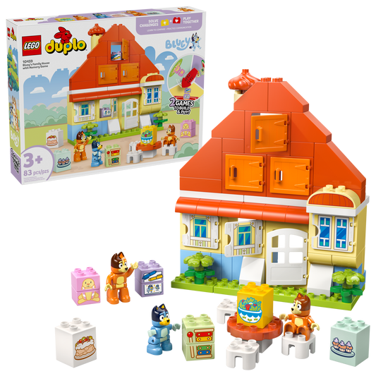 Bluey's Family House with Memory Game