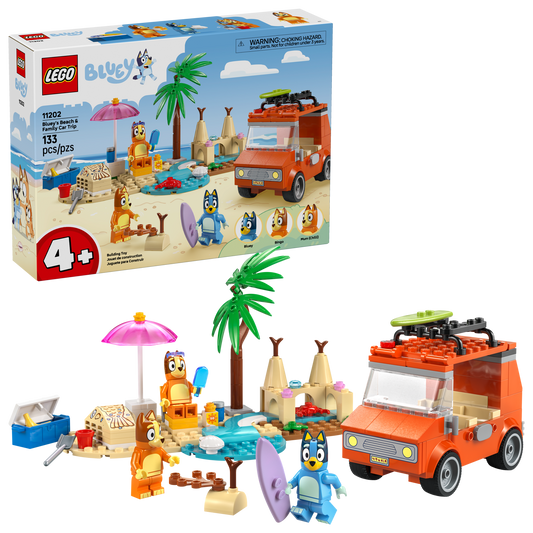 Bluey's Beach & Family Car Trip