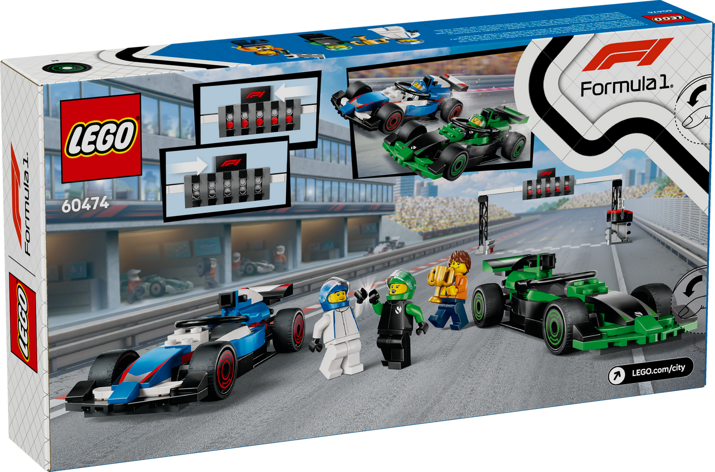 F1 Grid with VCARB & Sauber Race Cars