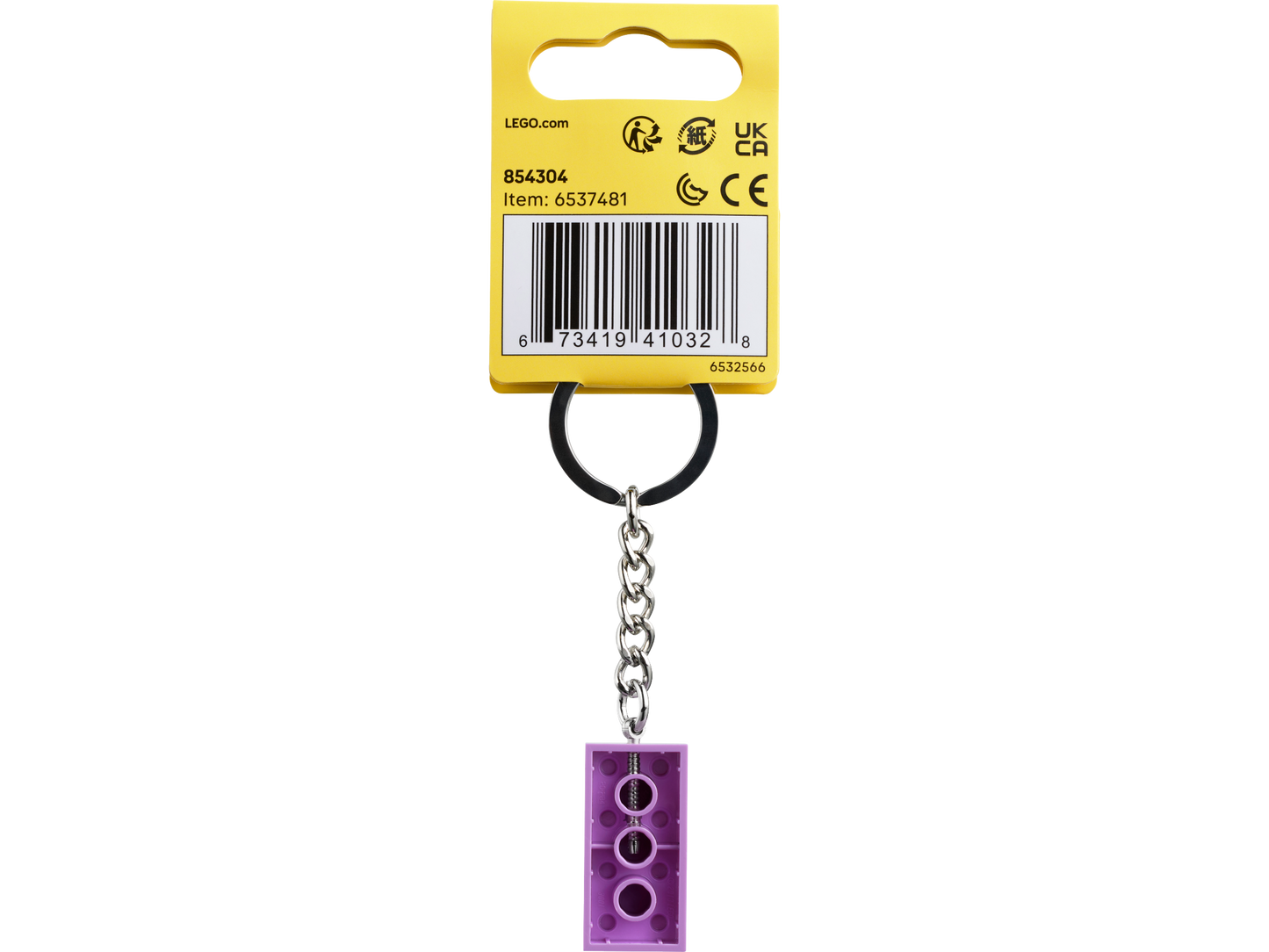 Medium Lavender 2x4 Stud Key Chain