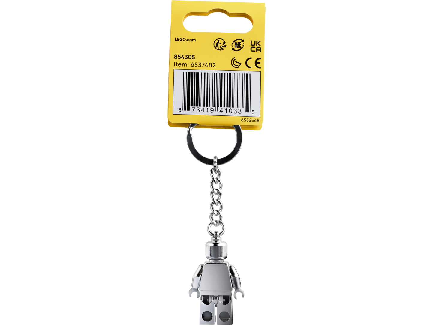 Silver Minifigure Key Chain