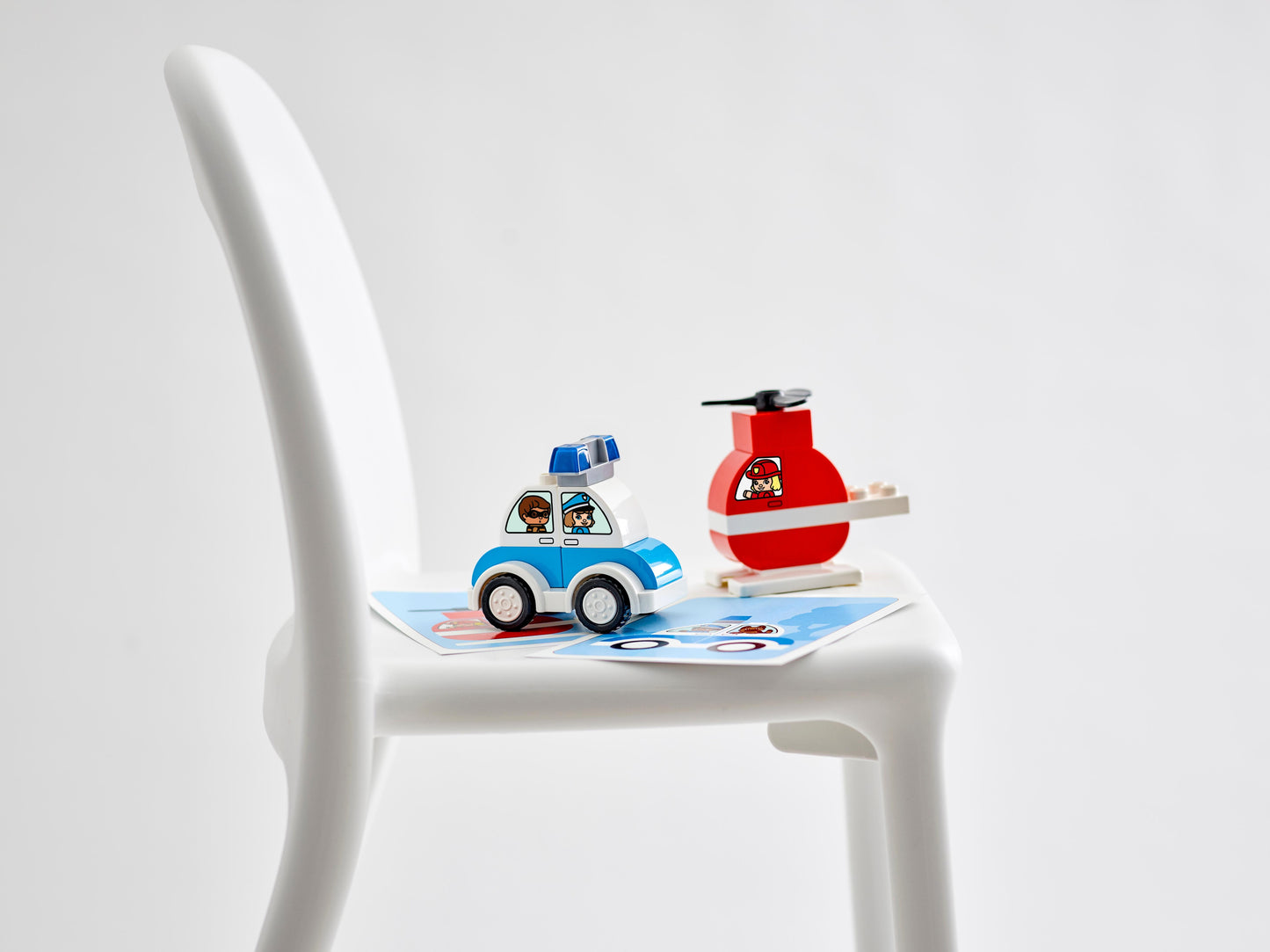 Fire Helicopter & Police Car