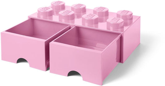 8 Stud Light Purple Storage Brick Drawer