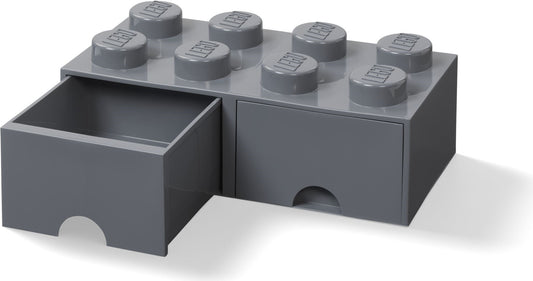 8 Stud Dark Gray Storage Brick Drawer