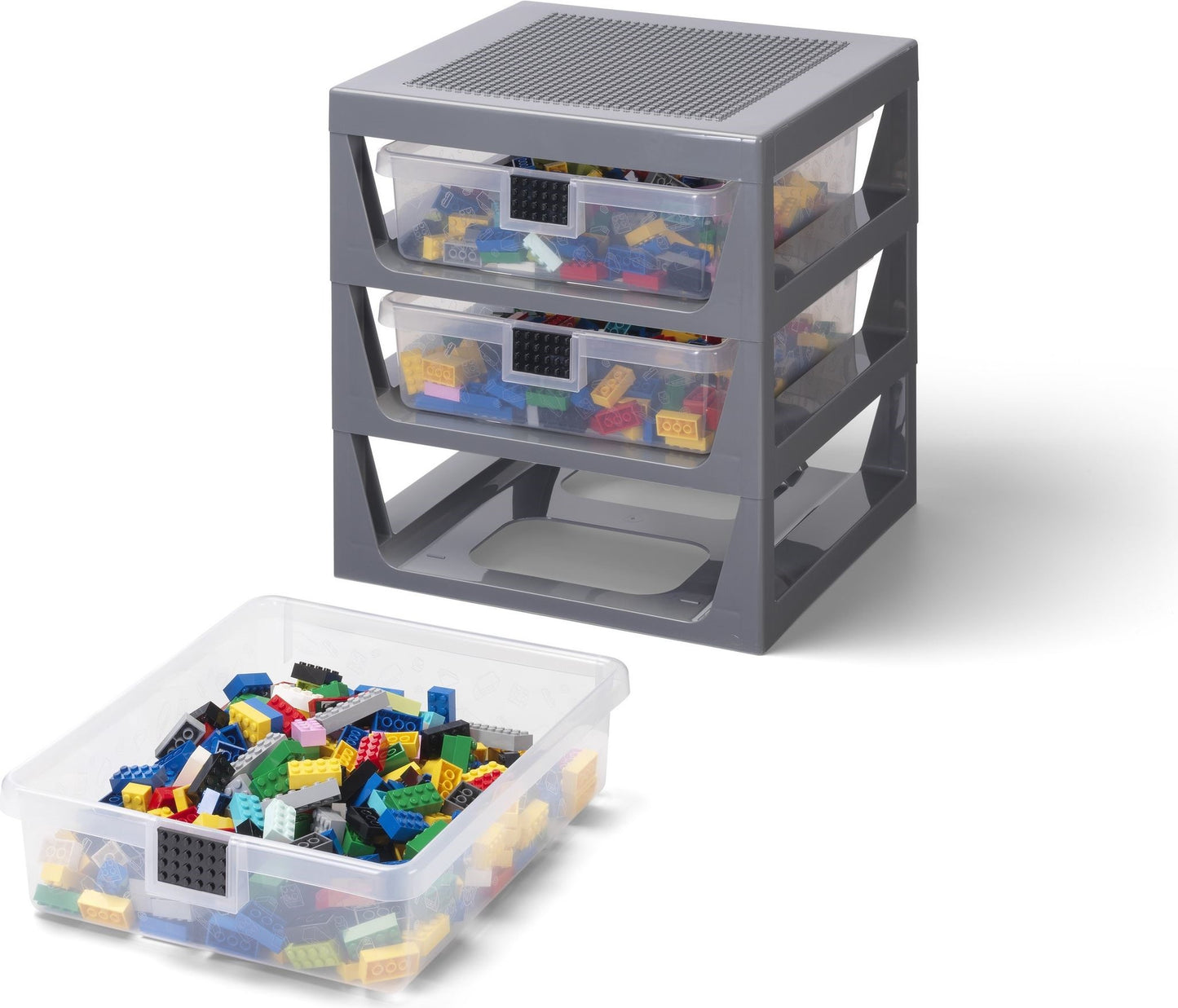 3 Drawer Storage Rack Gray