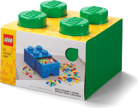 4 Stud Brick Drawer Green