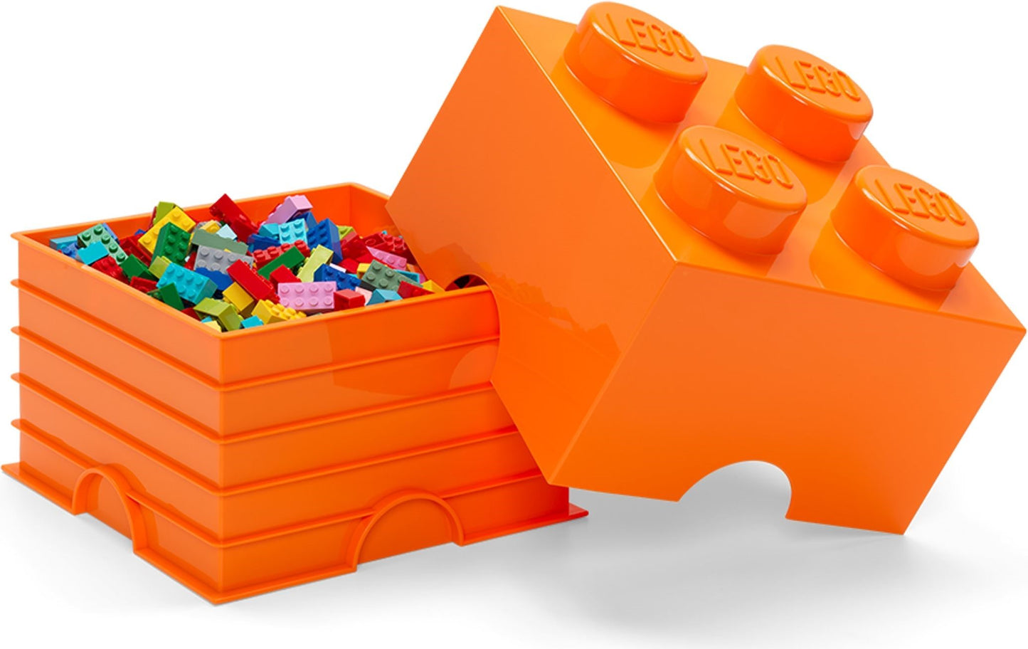 4 Stud Storage Brick Orange