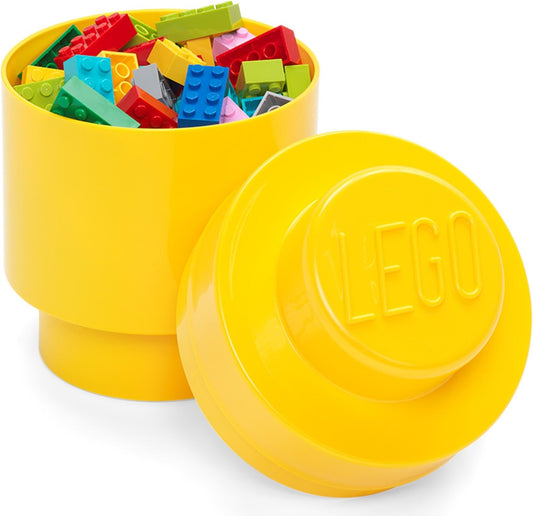 1 Stud Round Storage Brick Yellow