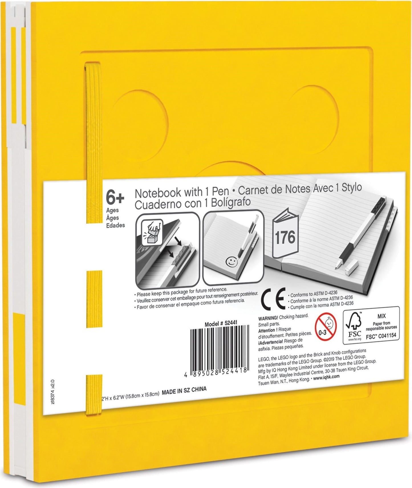 Notebook with Gel Pen - Yellow