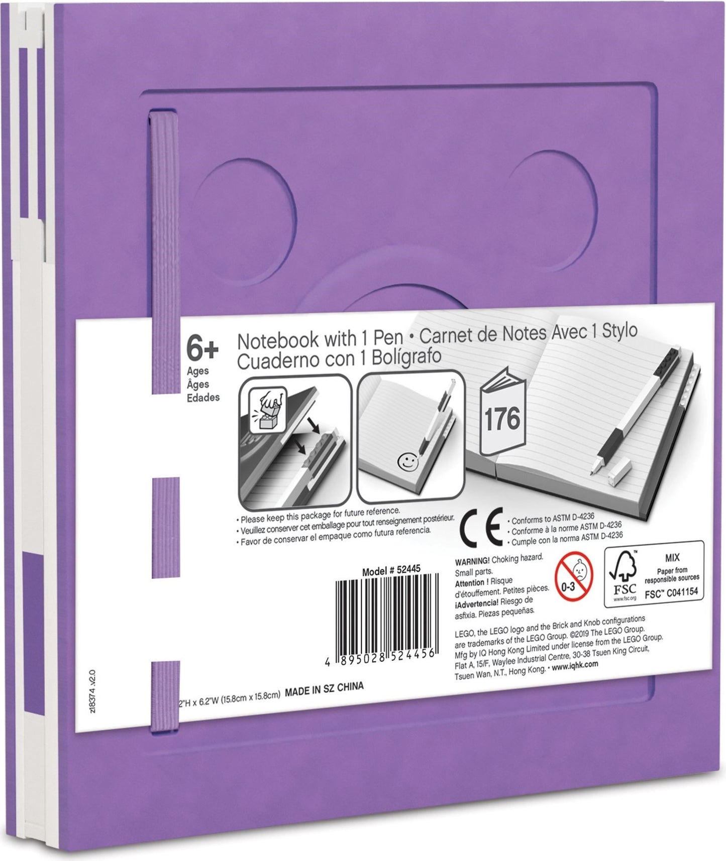 Notebook with Gel Pen - Lavender