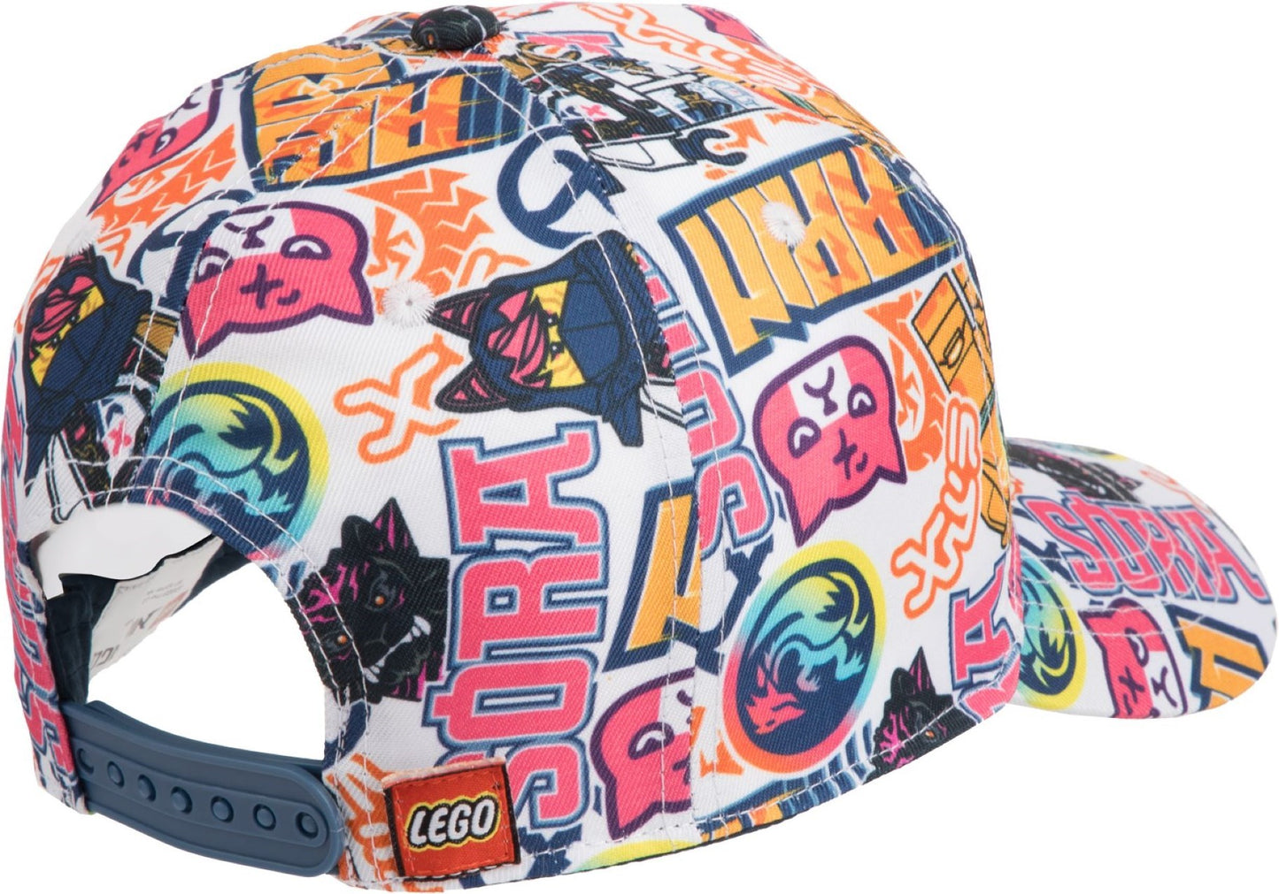 Twill Baseball Cap with AOP Print