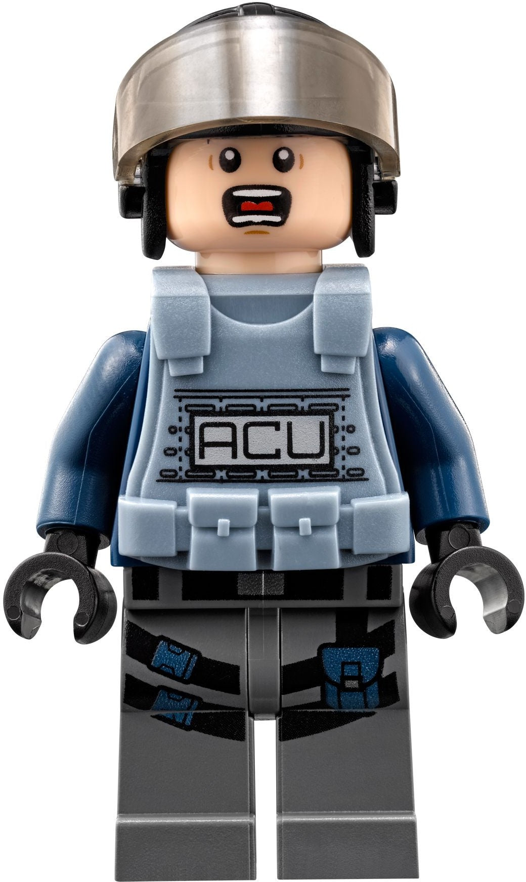 ACU Trooper with Sand Blue Armor, Scared