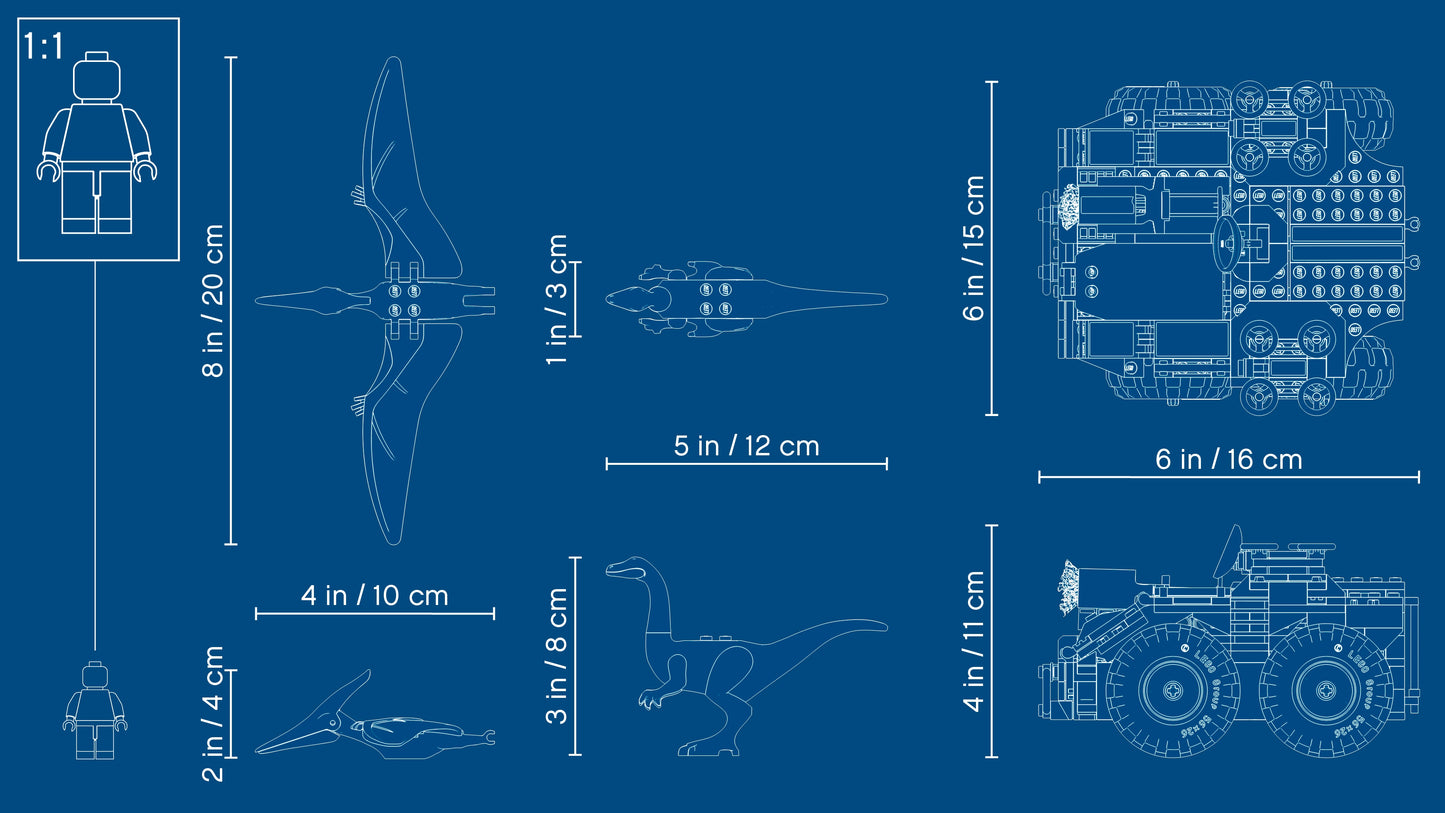 Gallimimus and Pteranodon Breakout