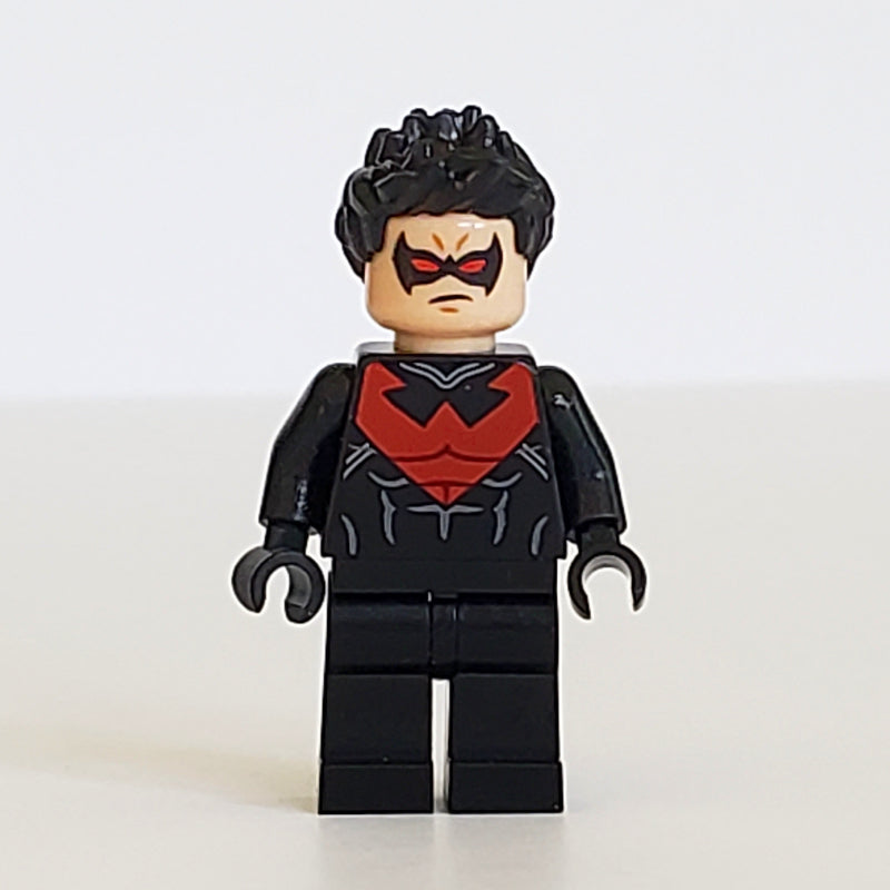 Nightwing with Dark Red Eyes and Dark Red Chest Symbol