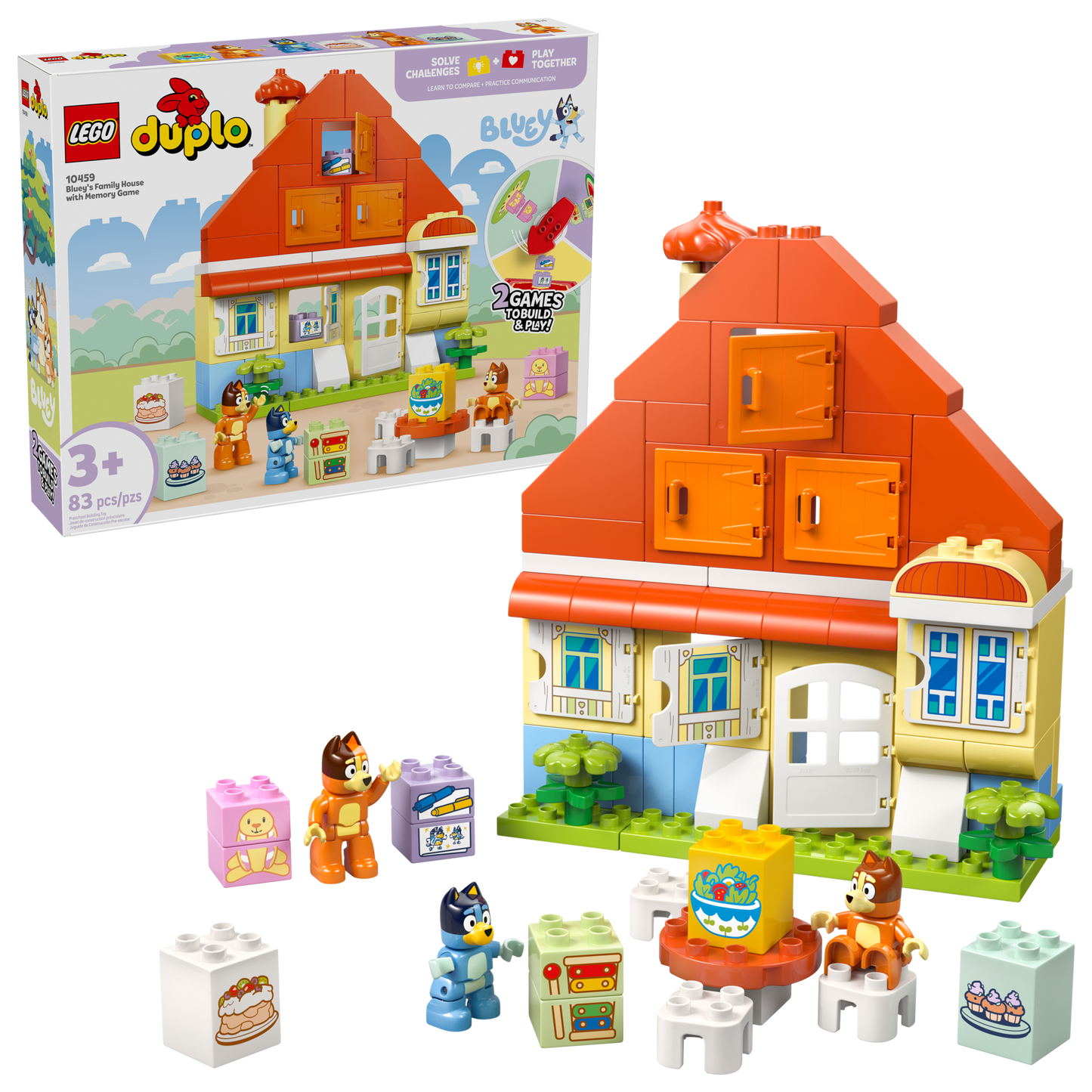 Bluey's Family House with Memory Game