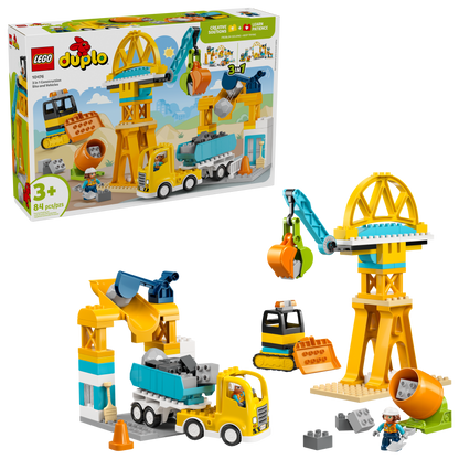 3 in 1 Construction Site and Vehicles