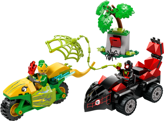 Spin and Electro Dinosaur Vehicle Chase