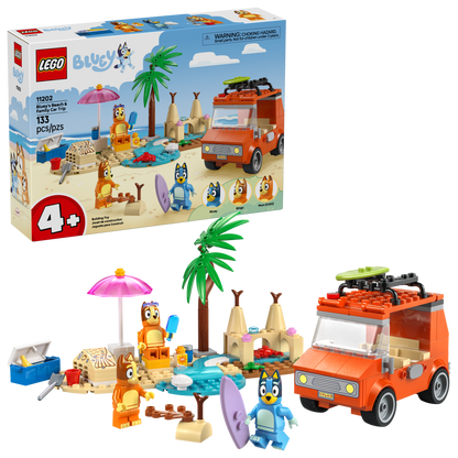 Bluey's Beach & Family Car Trip