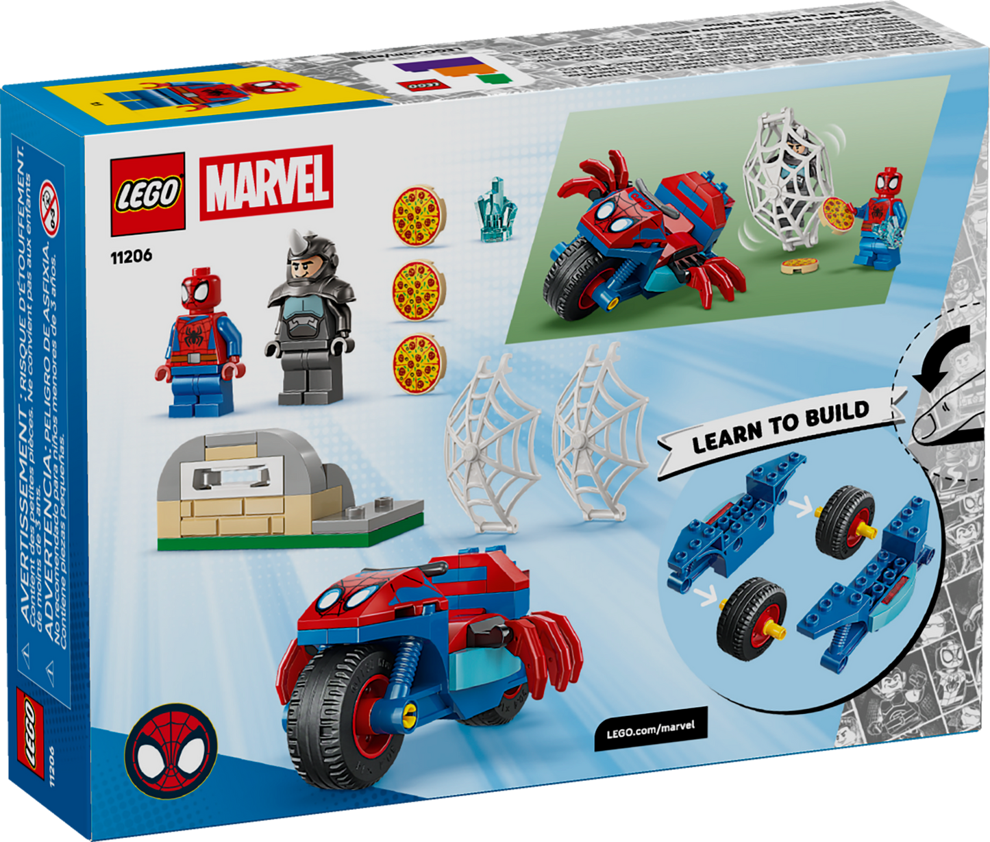 Spidey on his Motorcycle vs. Rhino