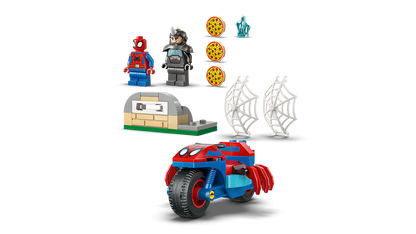 Spidey on his Motorcycle vs. Rhino