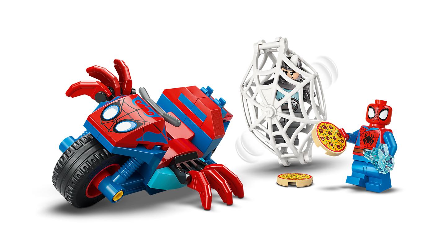 Spidey on his Motorcycle vs. Rhino