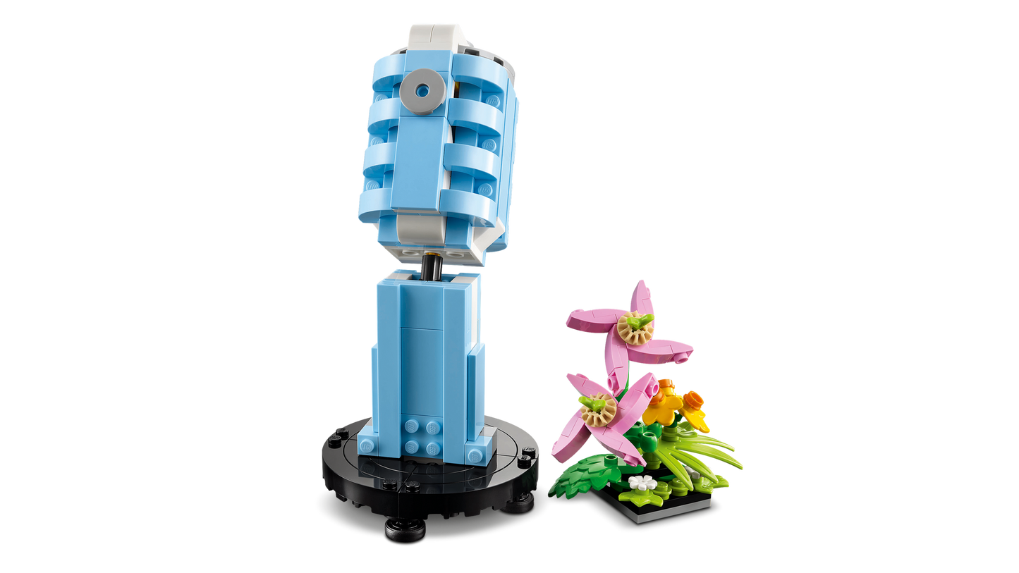 Record Player with Flowers