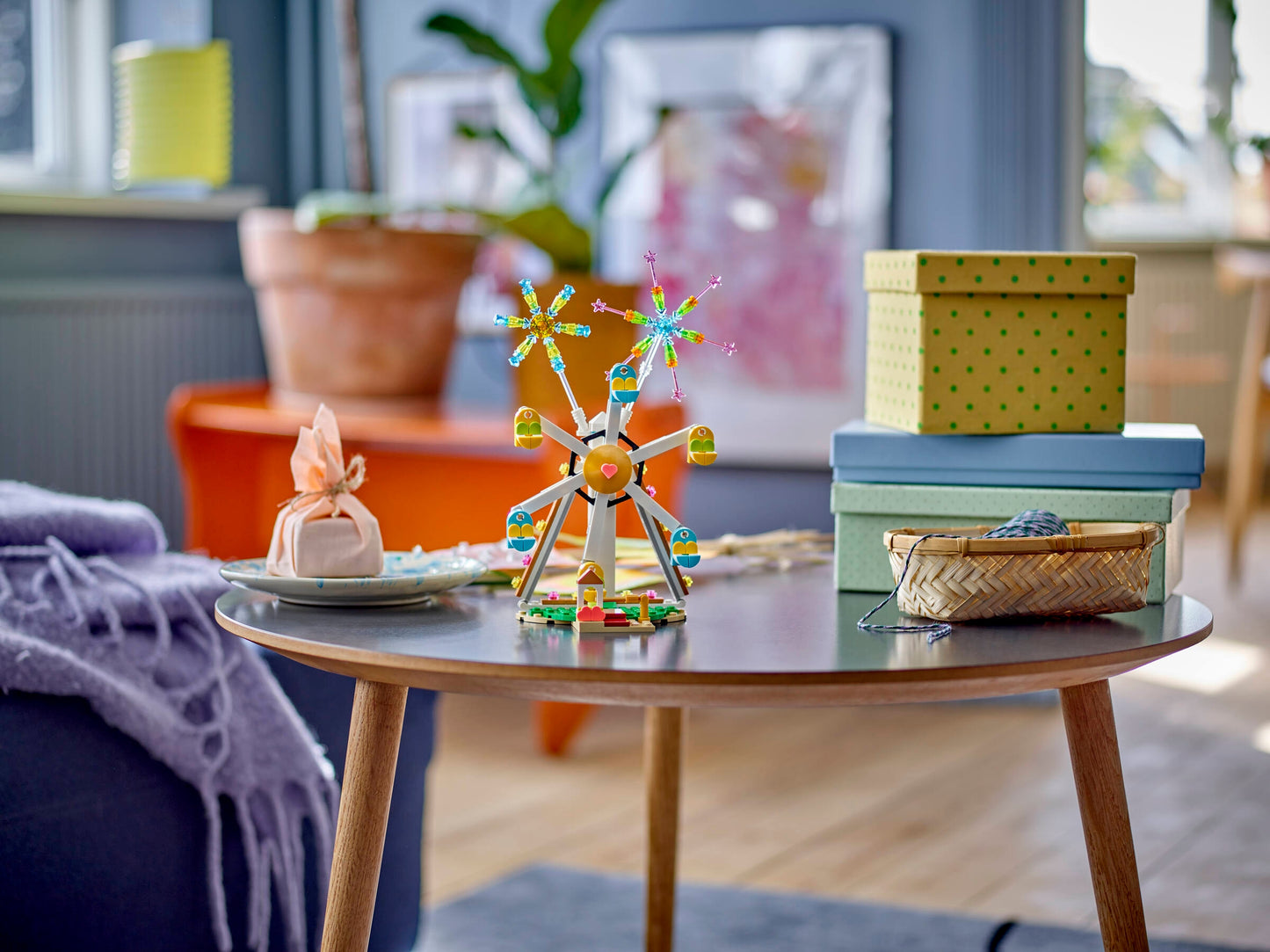 Celebration: Ferris Wheel with Fireworks