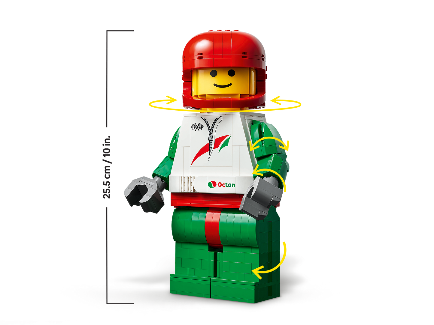 Up-Scaled Racing Driver Minifigure