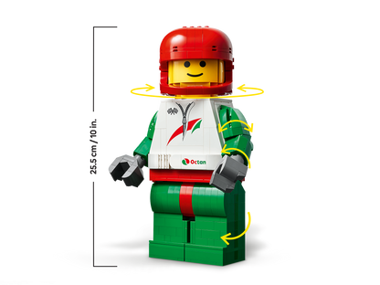 Up-Scaled Racing Driver Minifigure