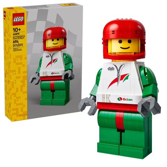 Up-Scaled Racing Driver Minifigure
