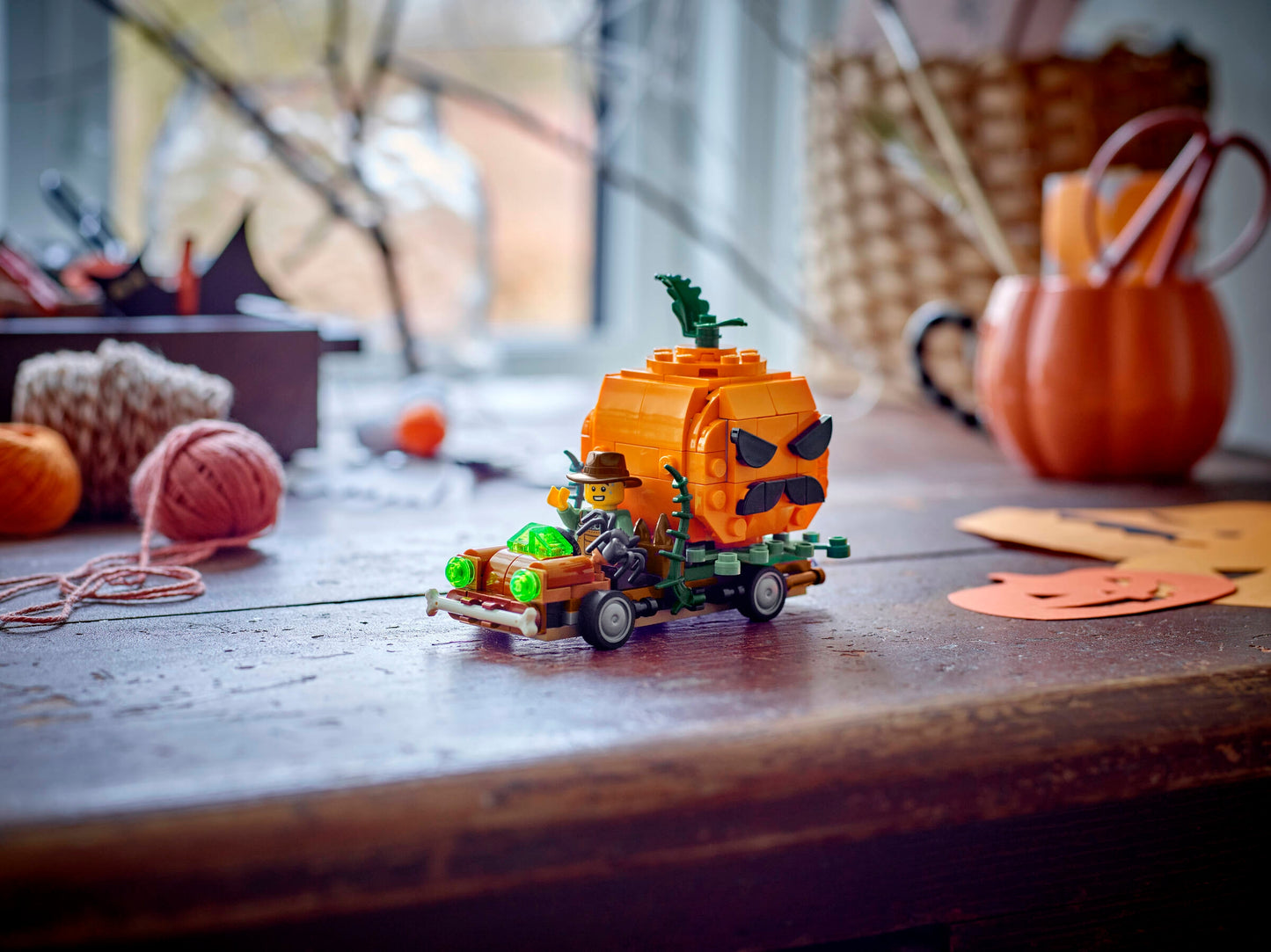 Jack-O'-Lantern Pickup Truck