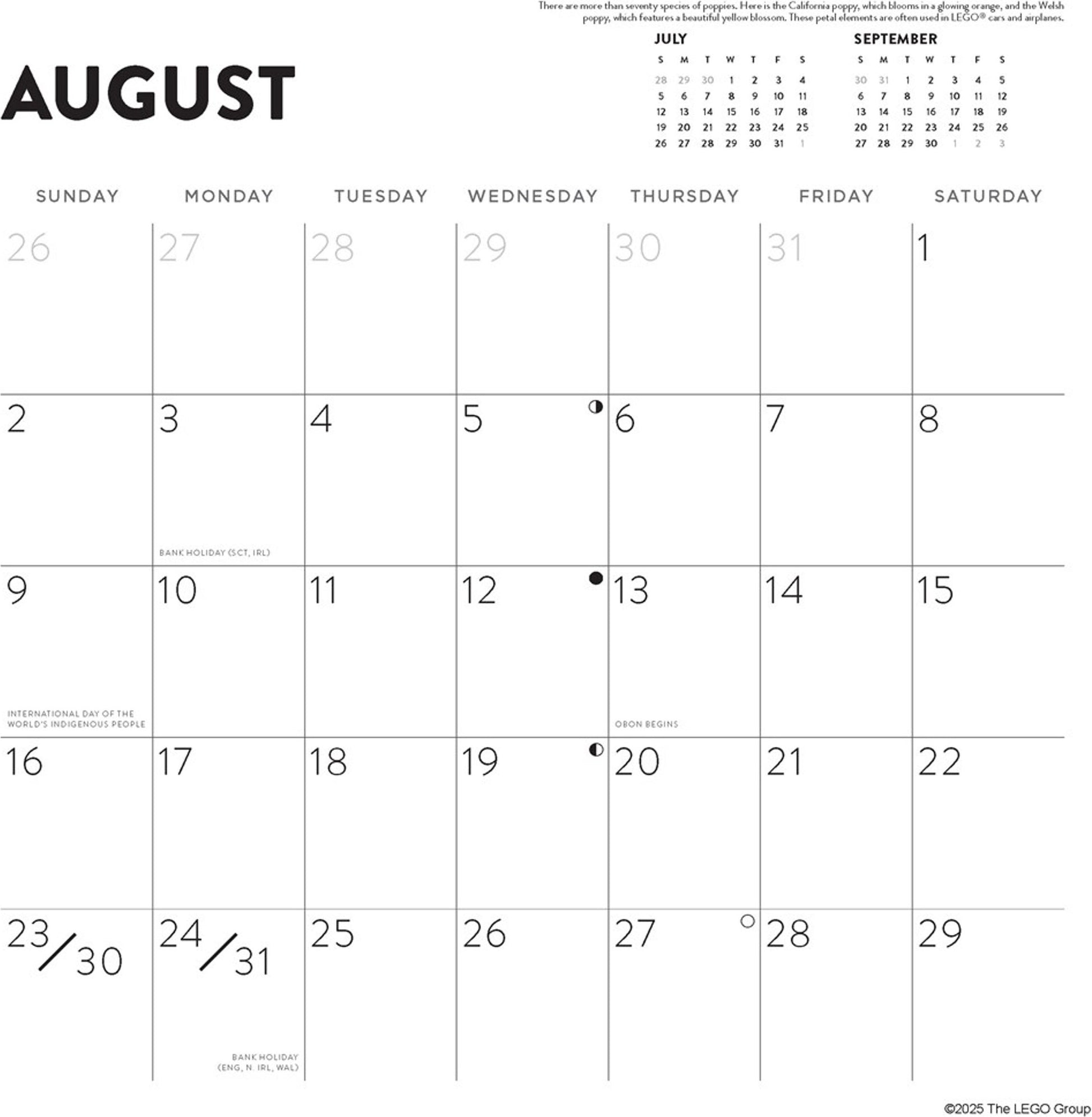 2026 Wall Calendar