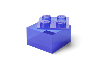 Purple Clear Brick Shaped Storage Box