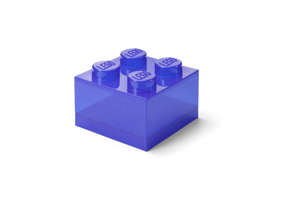 Purple Clear Brick Shaped Storage Box