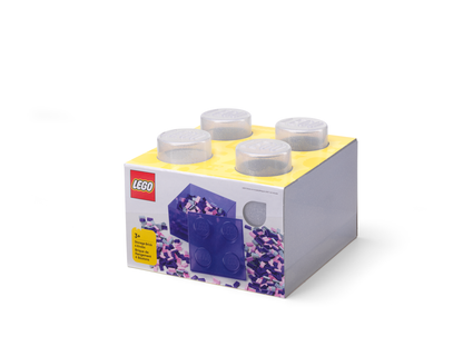 White Clear Brick Shaped Storage Box