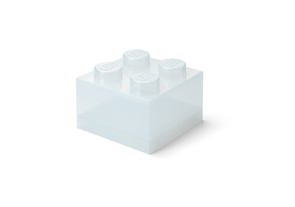 White Clear Brick Shaped Storage Box