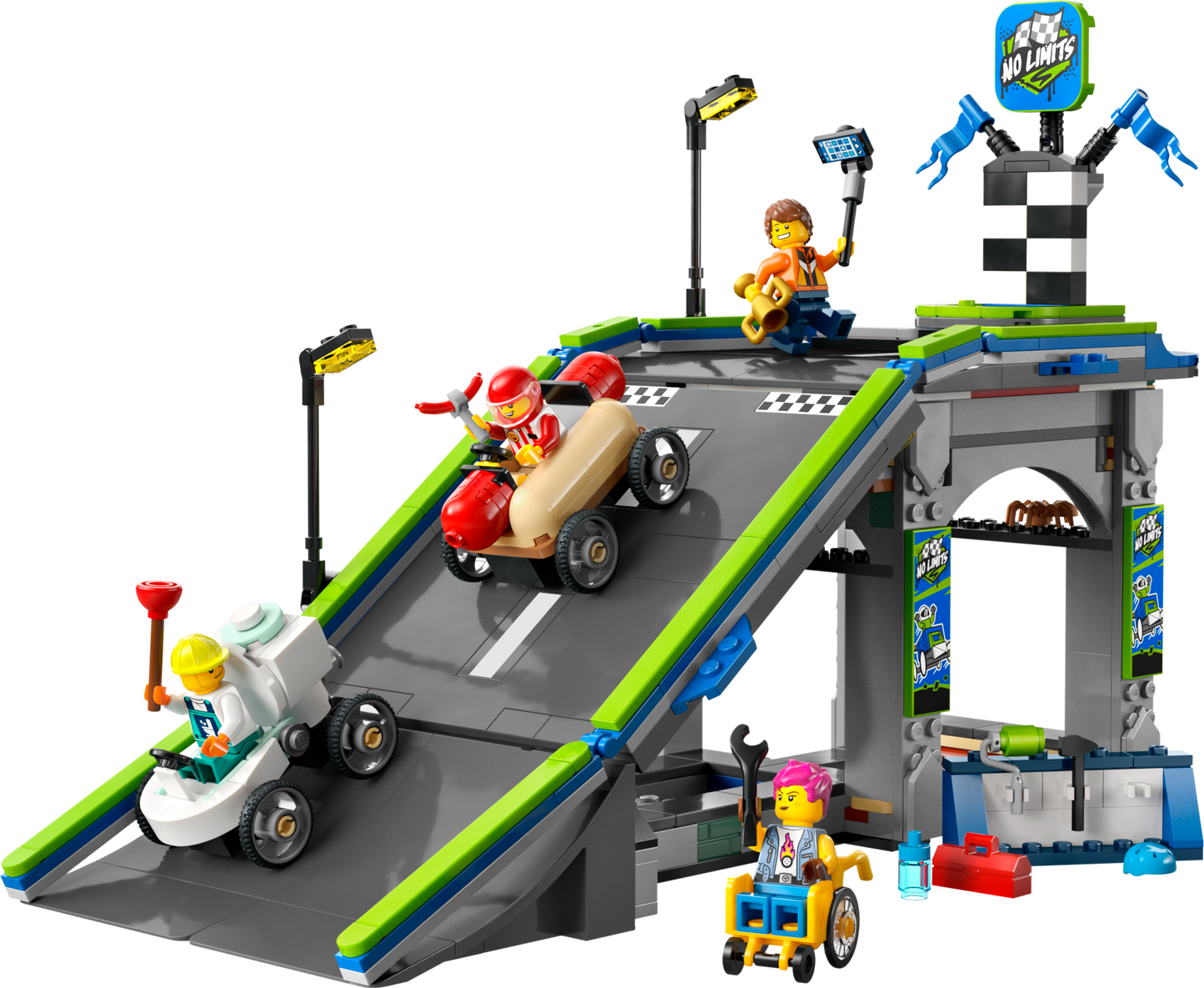 No Limits: Race Car Ramp Track