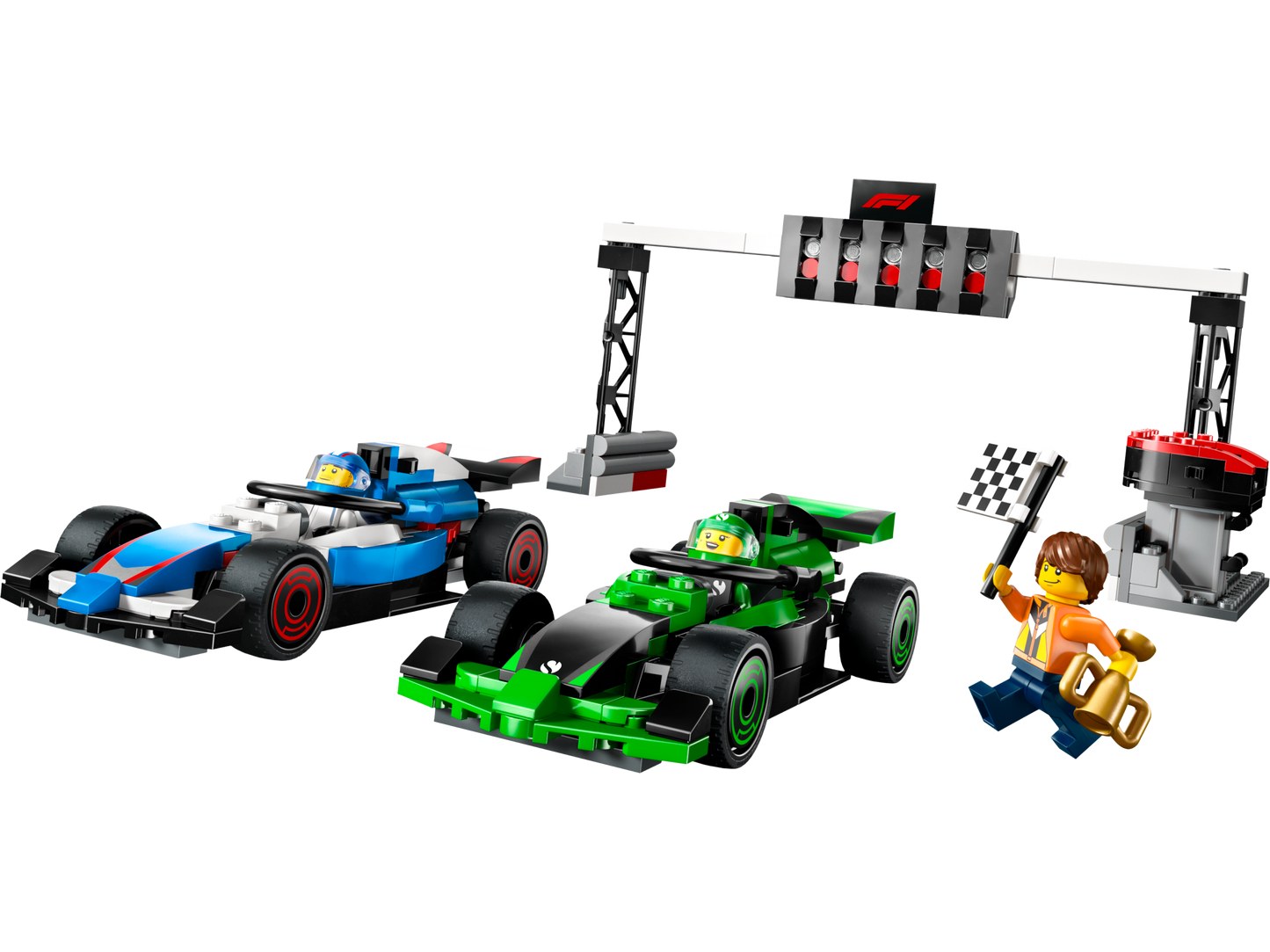 F1 Grid with VCARB & Sauber Race Cars