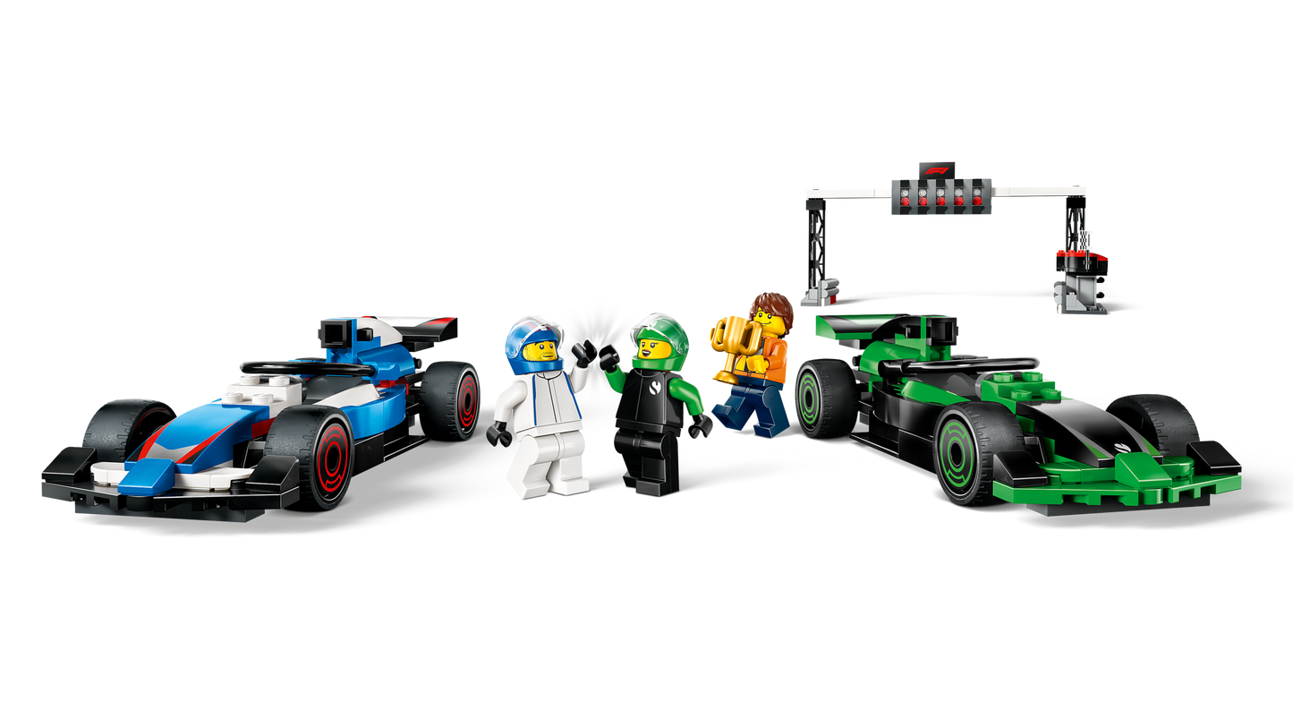 F1 Grid with VCARB & Sauber Race Cars