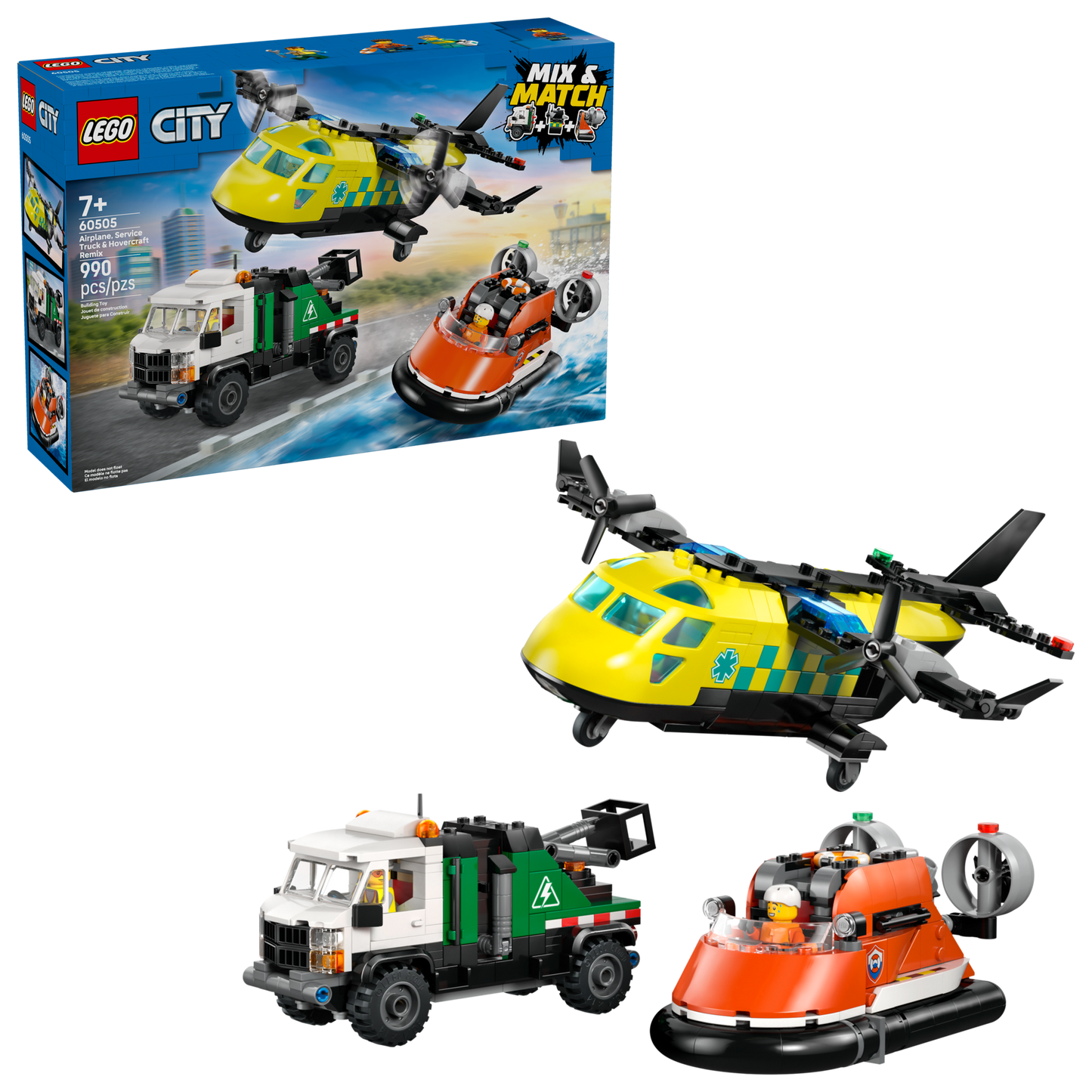 Airplane, Service Truck & Hovercraft Remix
