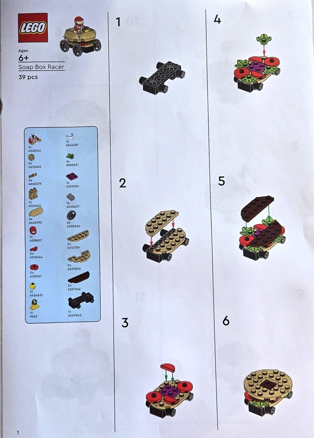 LEGO® Set 6562113 Soap Box Racer M&T