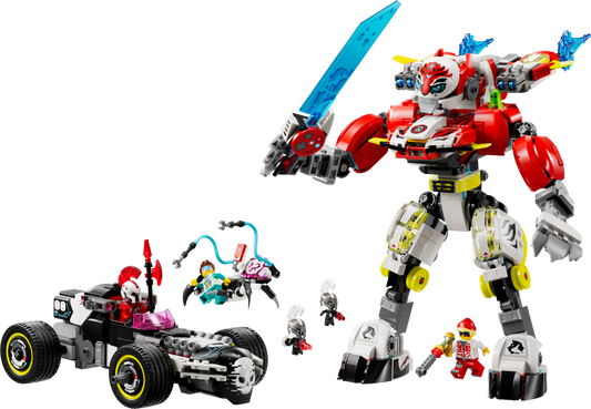 Cooper's Tiger Mech & Zero's Hot Rod Car