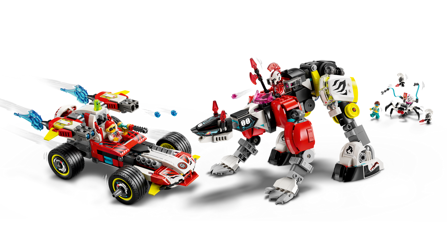 Cooper's Tiger Mech & Zero's Hot Rod Car
