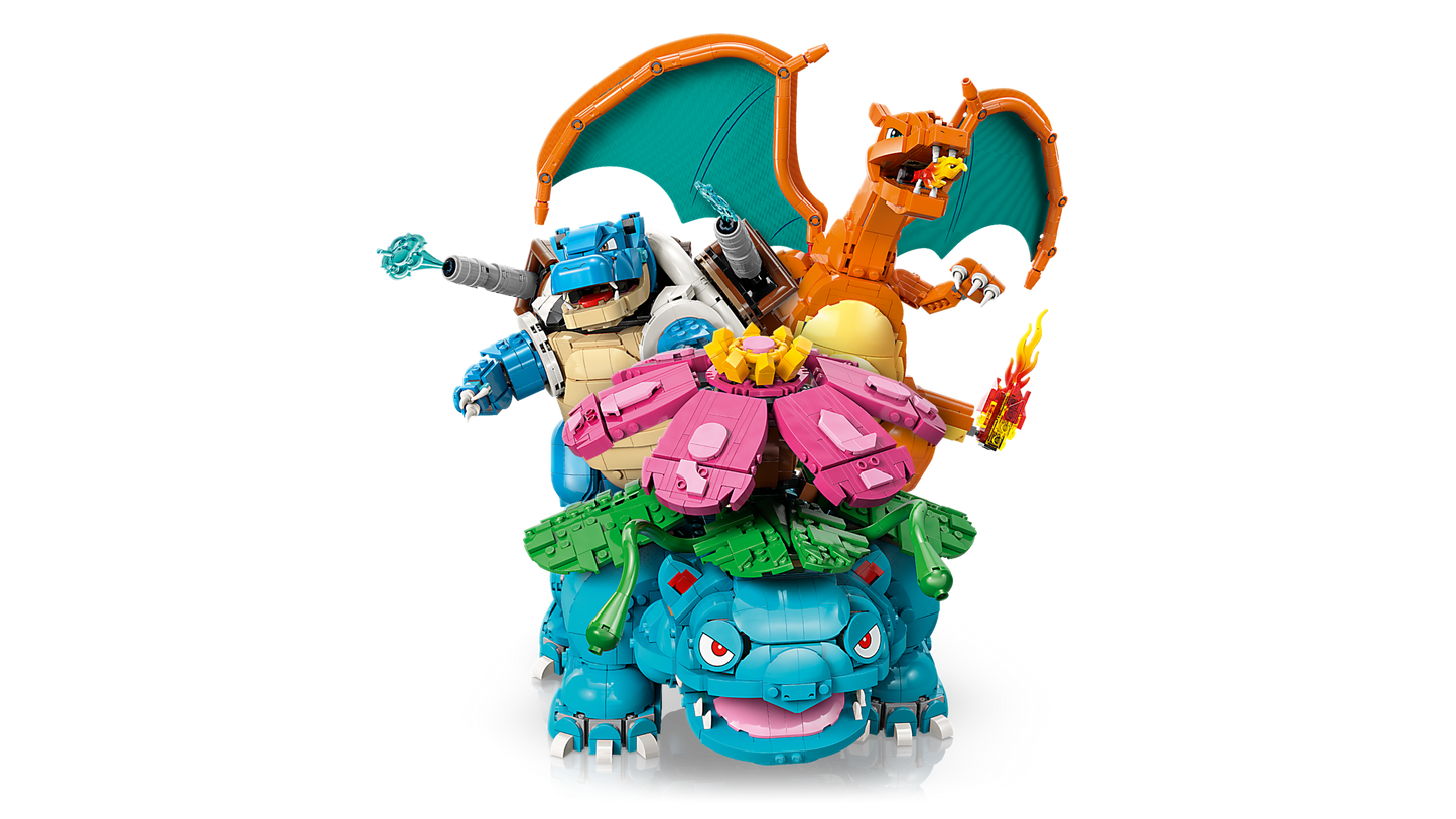 Venusaur, Charizard and Blastoise