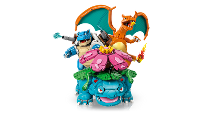 Venusaur, Charizard and Blastoise
