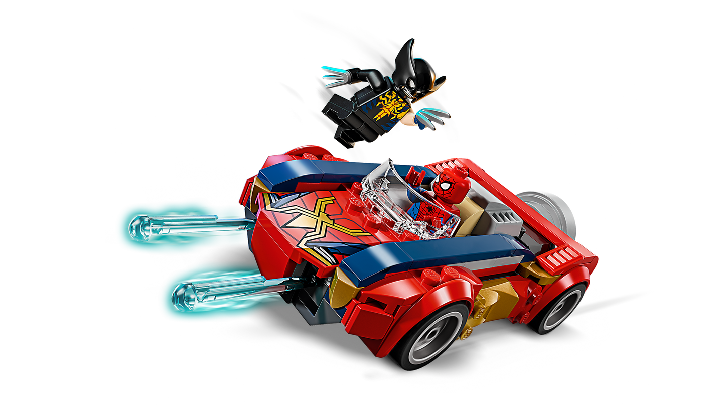 Spider-Man Car vs. Venomized Wolverine