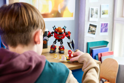 Knuckles vs. Dr. Eggman Egg Crusher Mech