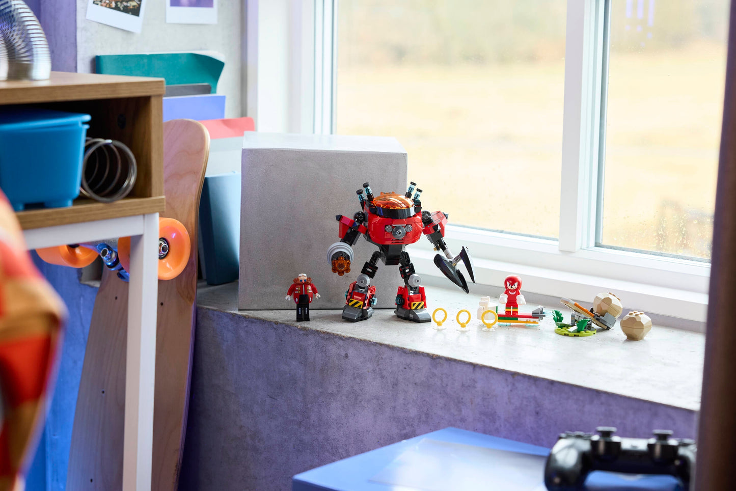 Knuckles vs. Dr. Eggman Egg Crusher Mech