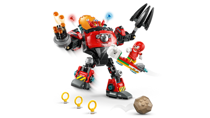 Knuckles vs. Dr. Eggman Egg Crusher Mech