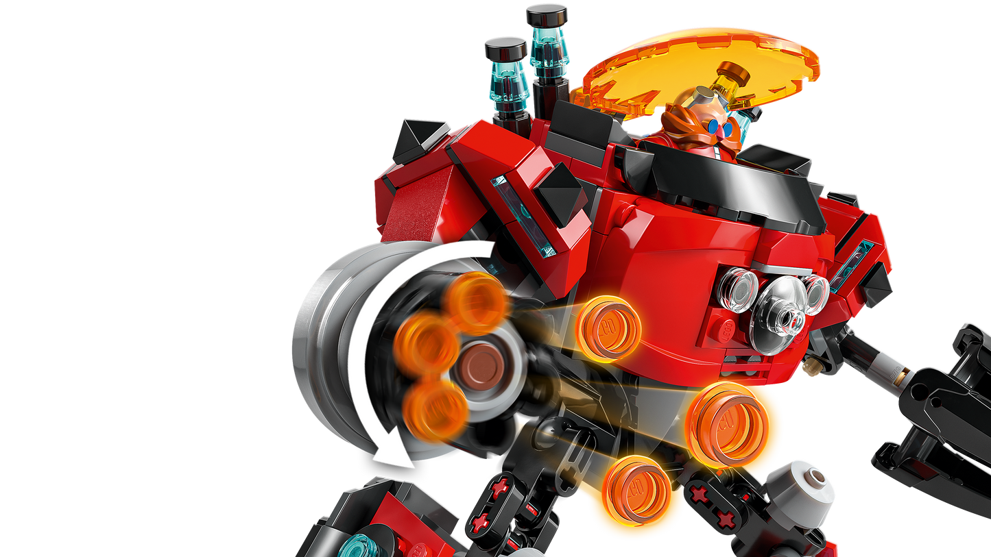 Knuckles vs. Dr. Eggman Egg Crusher Mech